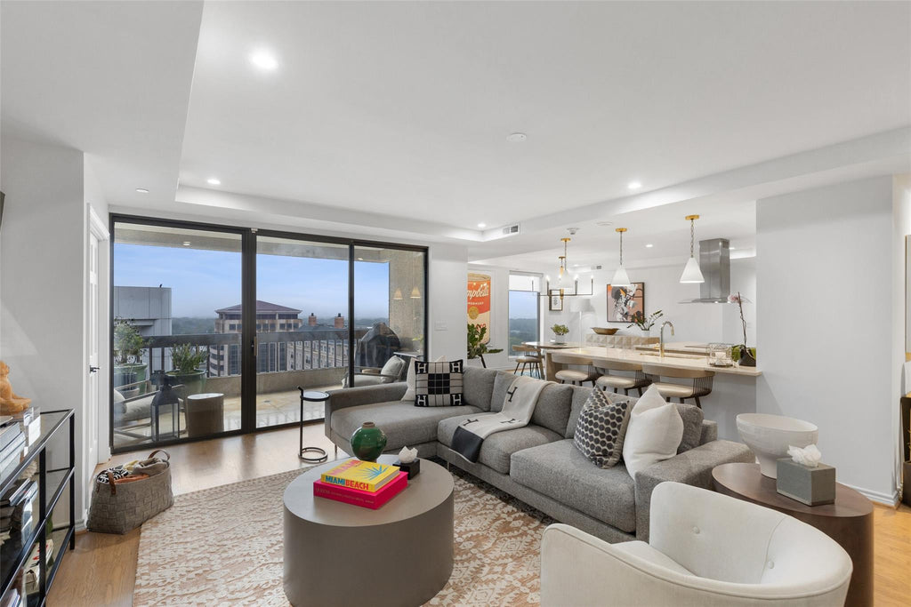 Before & After Project The Shelton, Dallas Texas Living Modern