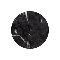 Goya End Table - Marble Look - Black