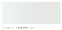 Still 85" L x 39" W Transparent Glass Top