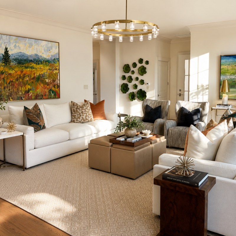 Preston Hollow - All furnishings & lighting in the home were carefully selected and sold by our team