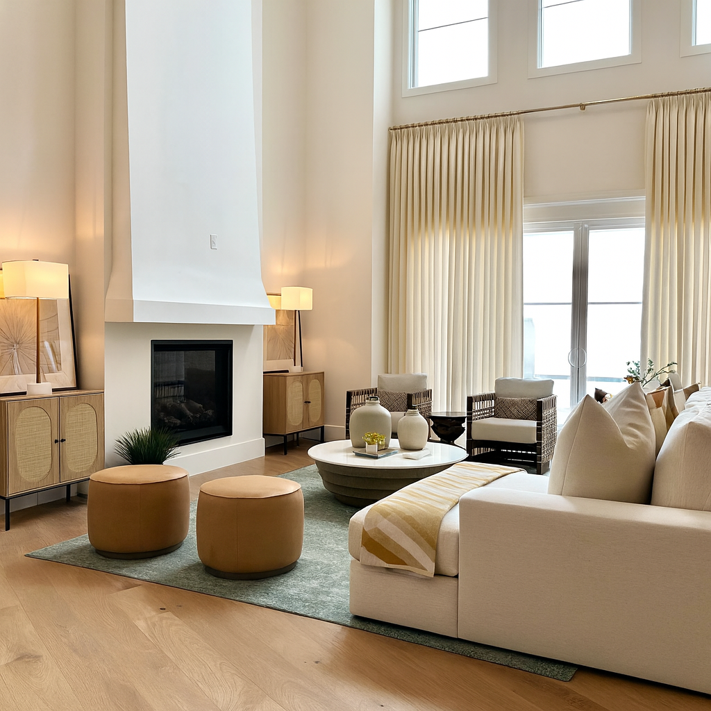 Midway Hollow, Dallas - Living Modern curated and provided all the furnishings throughout the home