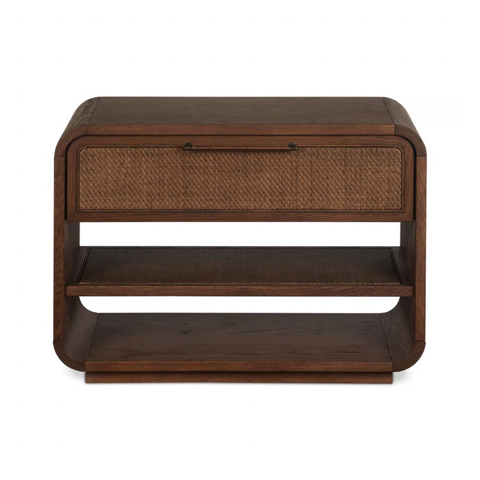 Marsh Large Bedside Chest - Walnut