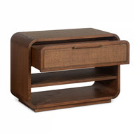 Marsh Large Bedside Chest - Walnut