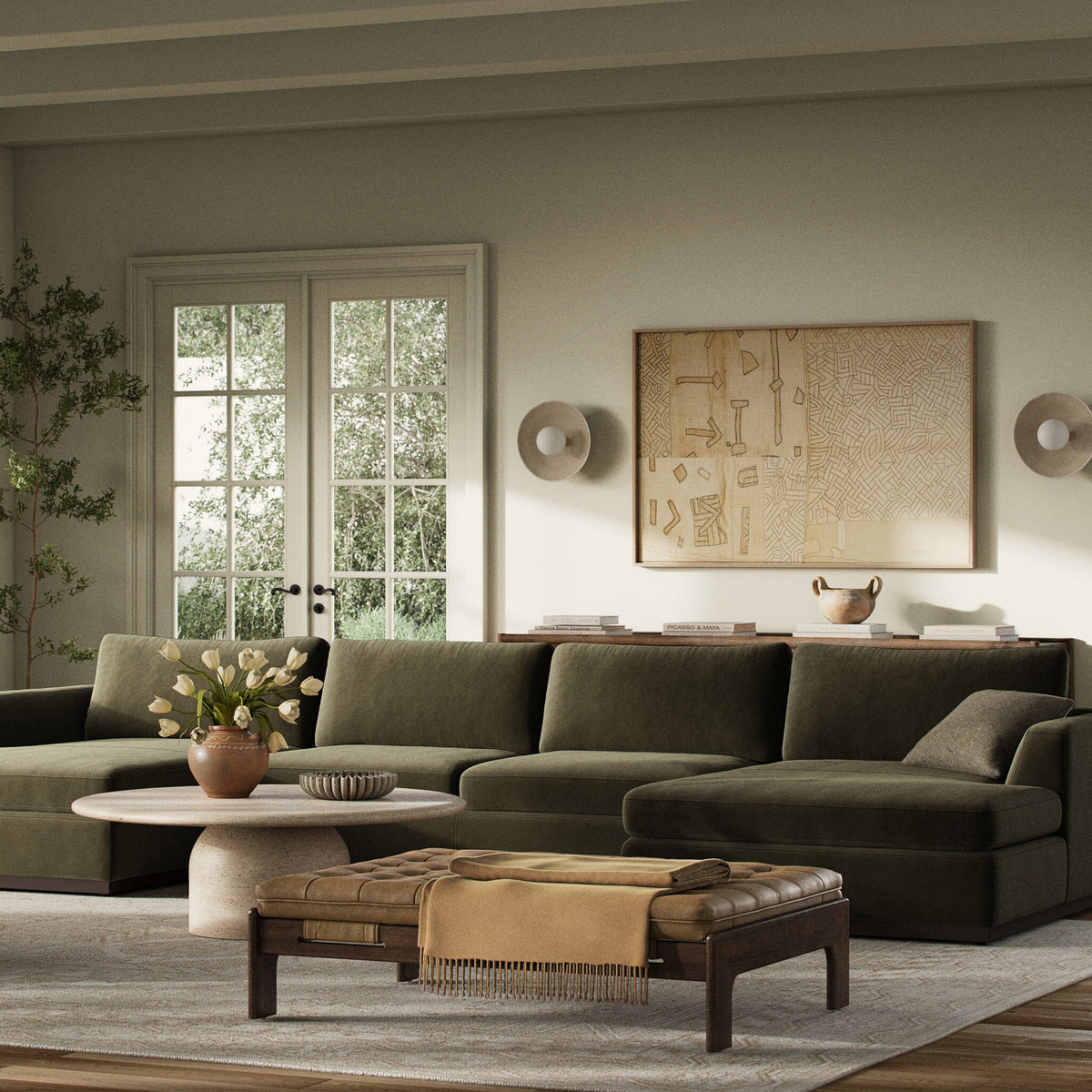 3-Piece U Sectional