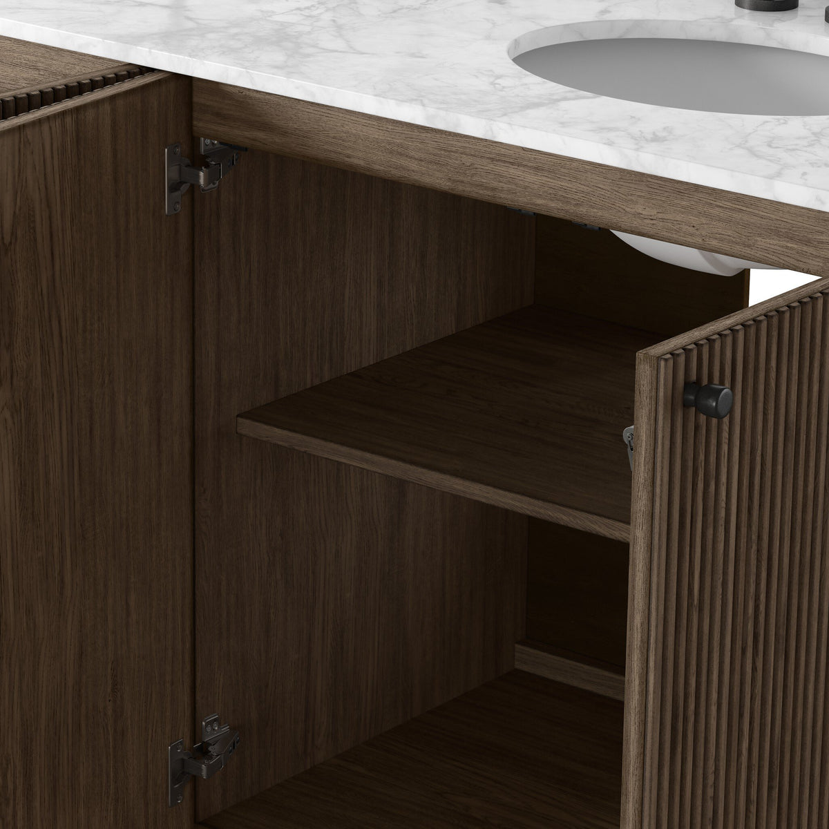Espresso Oak Double Vanity
