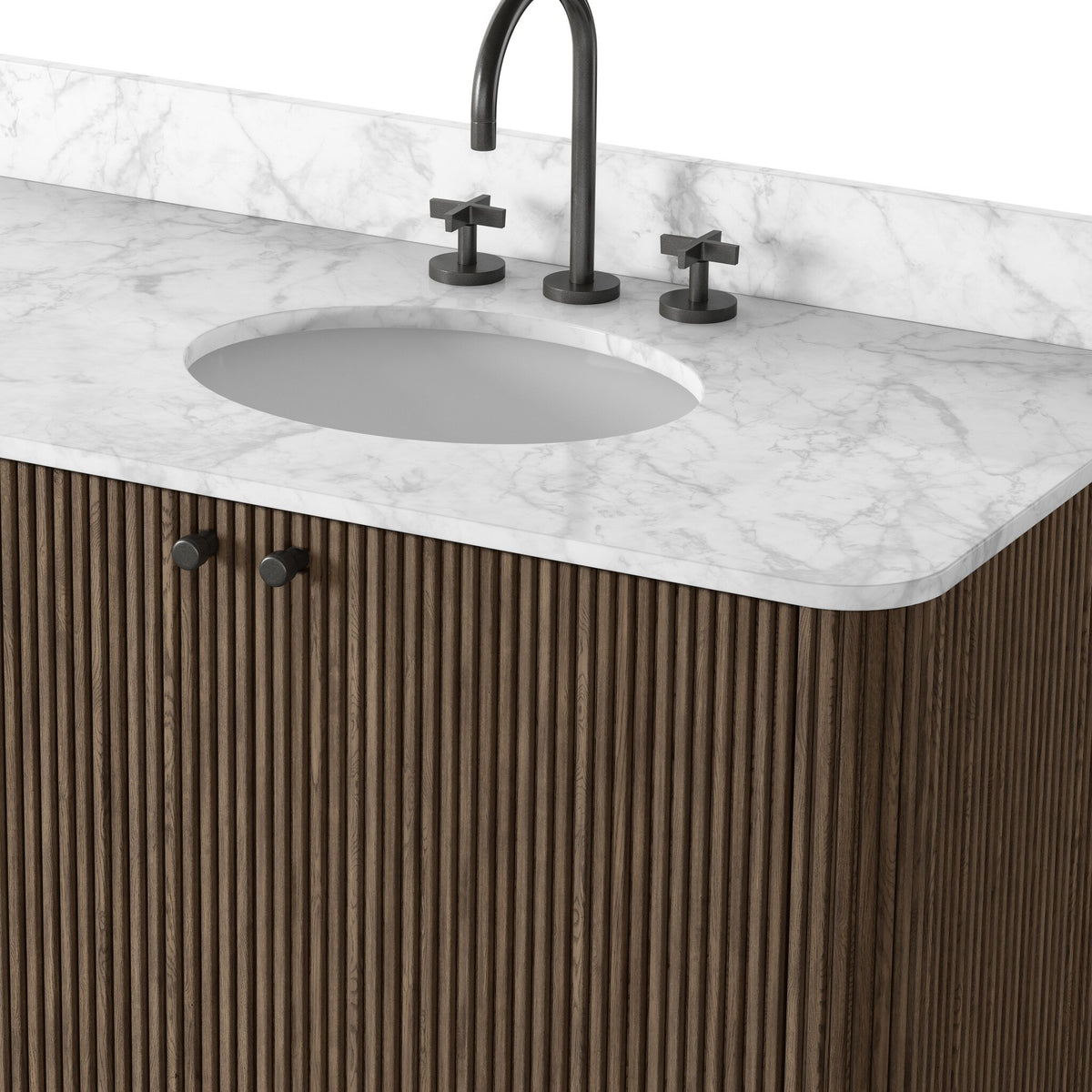 Espresso Oak Double Vanity
