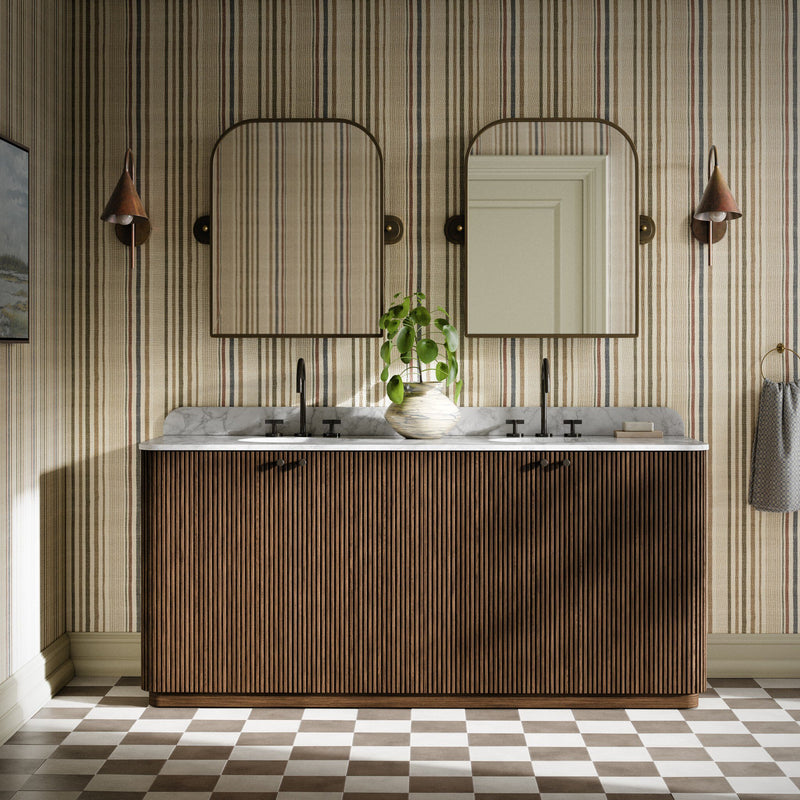 Espresso Oak Double Vanity