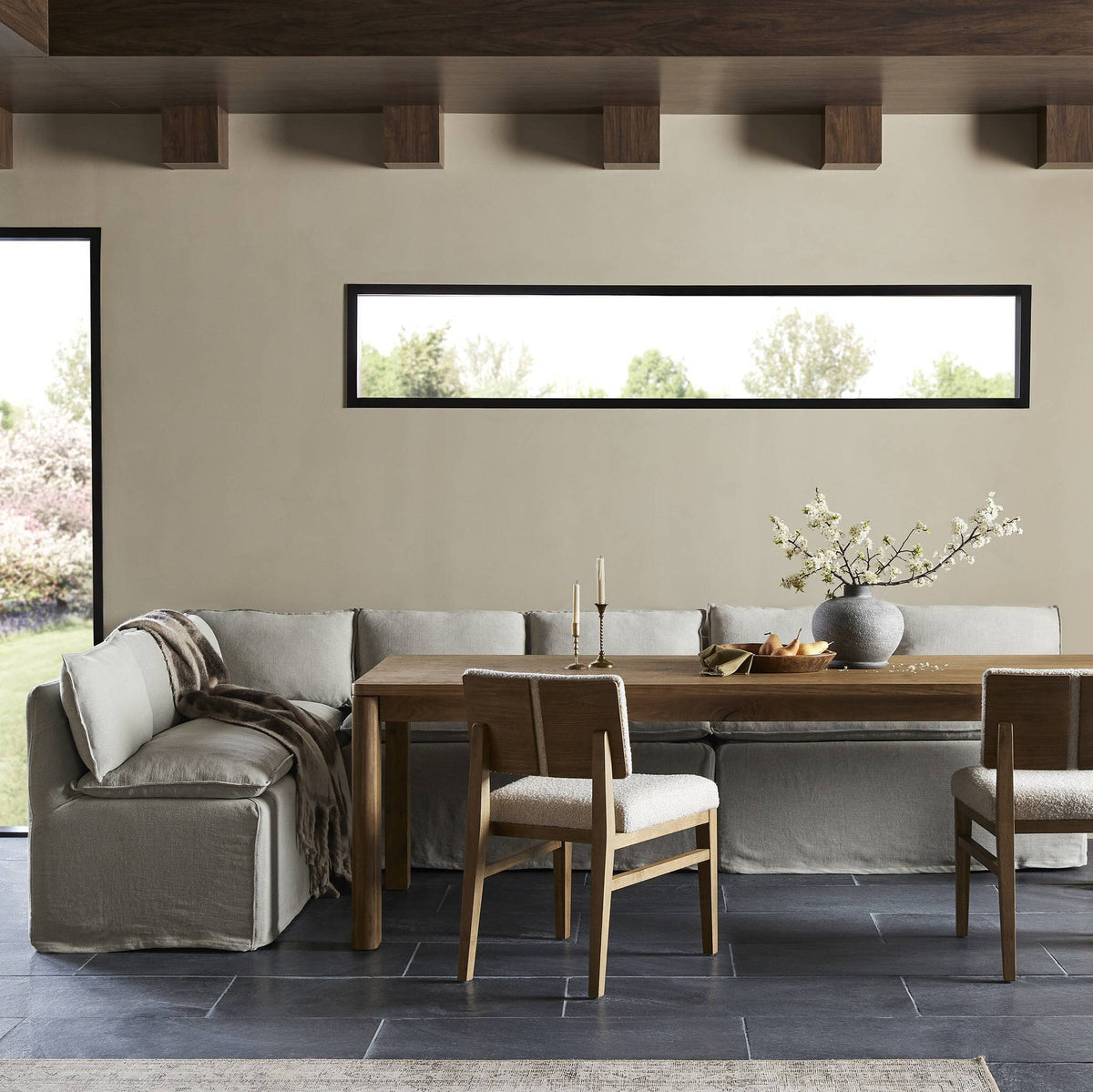 Slipcover Dining Banquette
