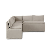 Slipcover Dining Banquette L-Shape