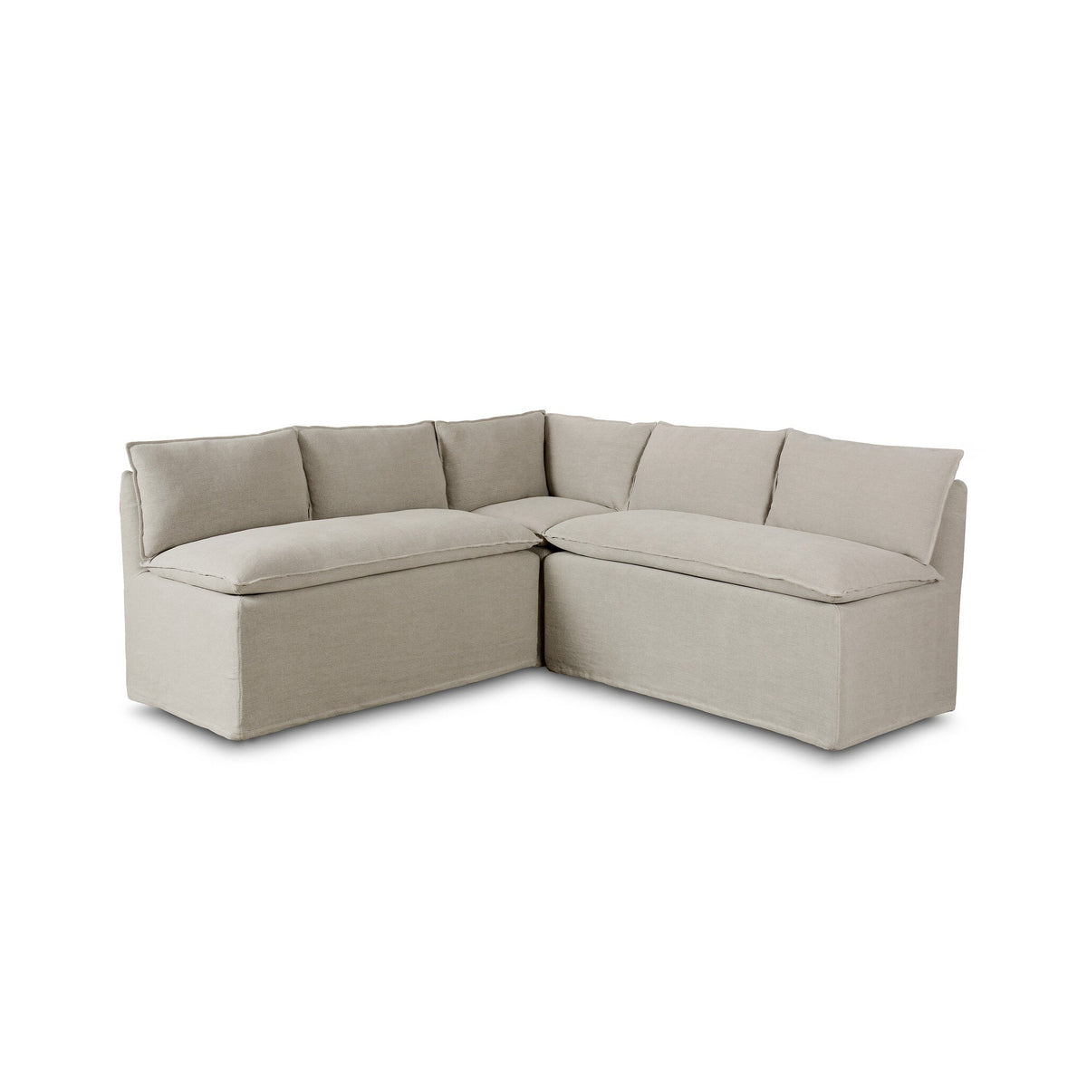 Slipcover Dining Banquette L-Shape