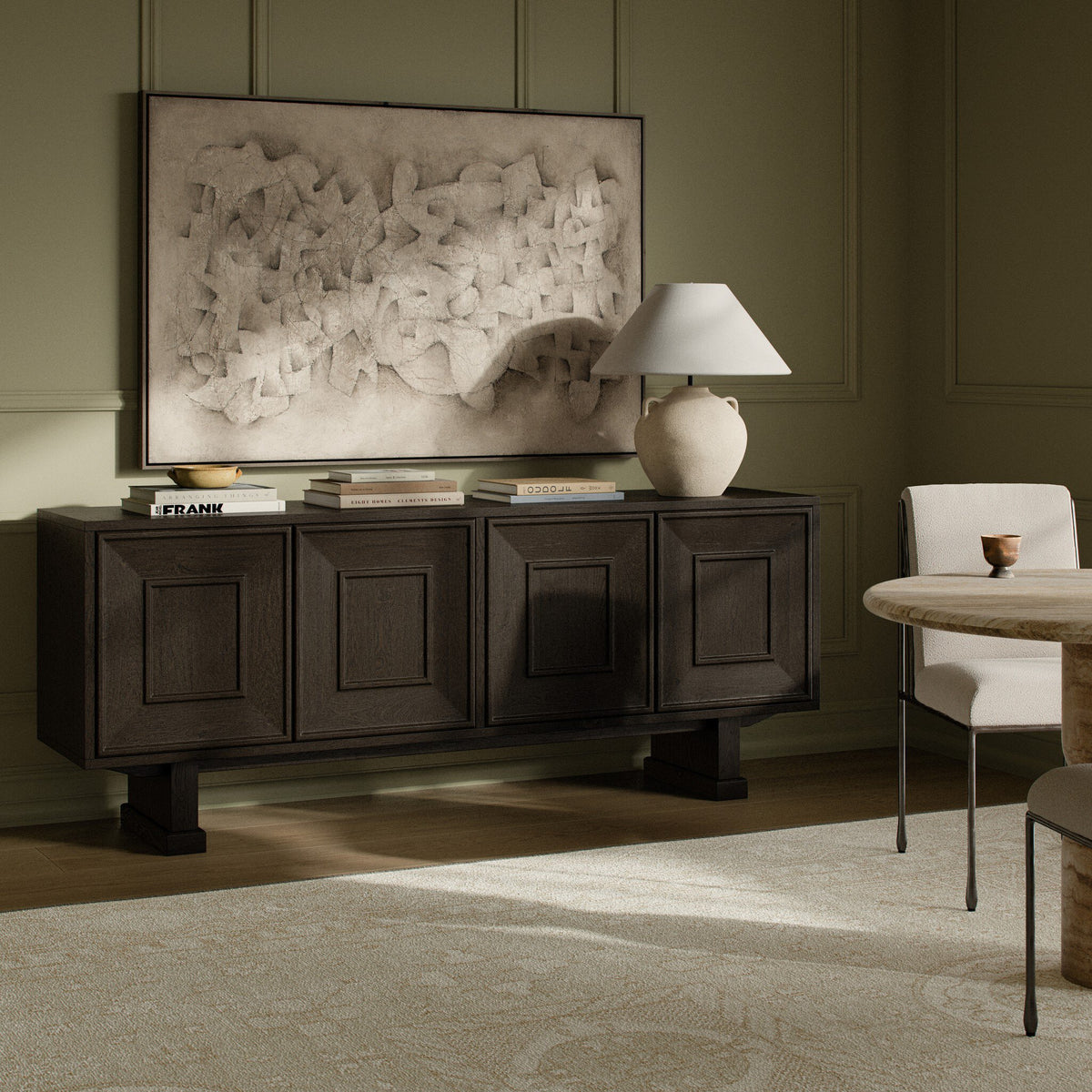Smoked Black Veneer Sideboard
