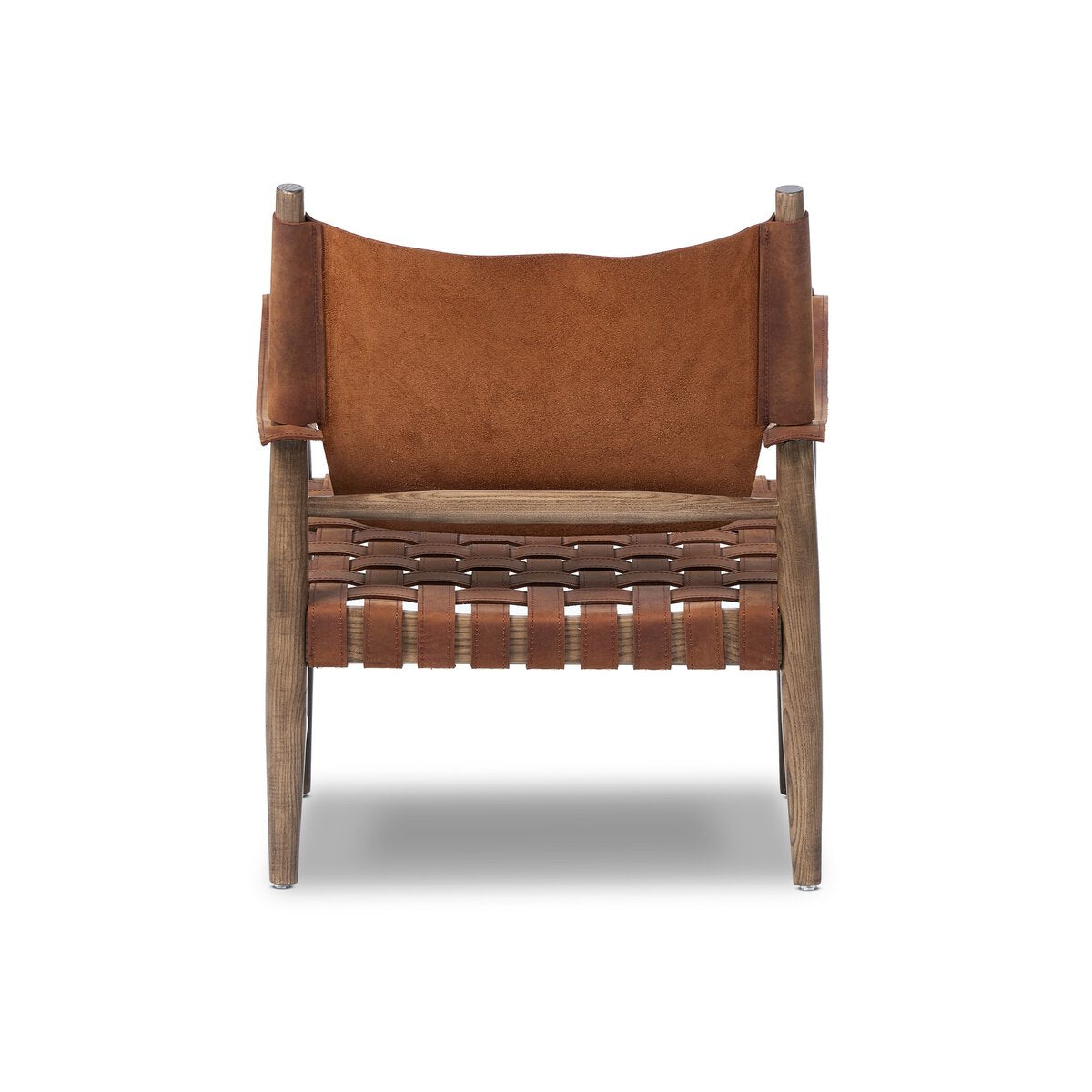 Cognac Leather Lounge Chair
