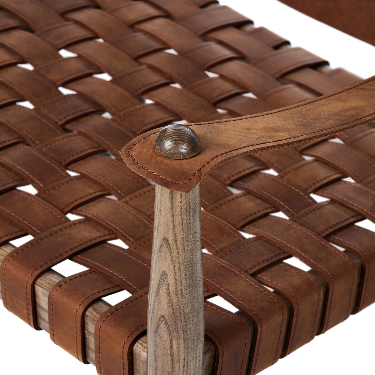 Cognac Leather Lounge Chair