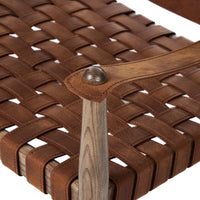 Cognac Leather Lounge Chair