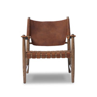 Cognac Leather Lounge Chair