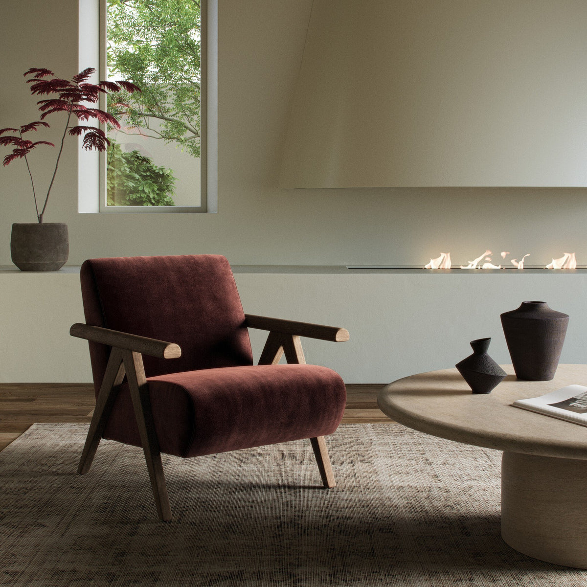 Plum Lounge Chair