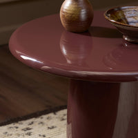 Plum Lacquer End Table