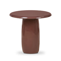 Plum Lacquer End Table