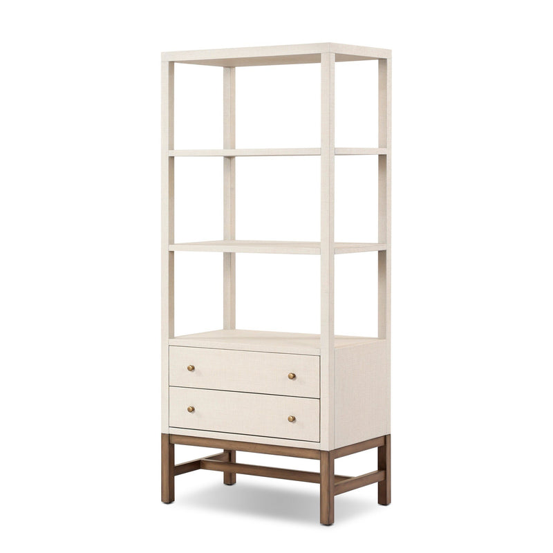 Woven Raffia Bookcase