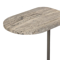 Travertine End C-Table