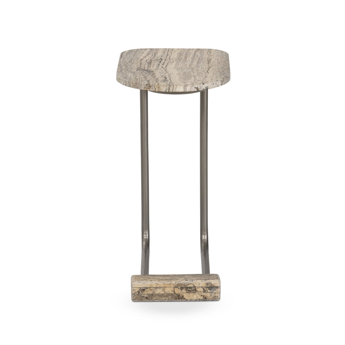 Travertine End C-Table