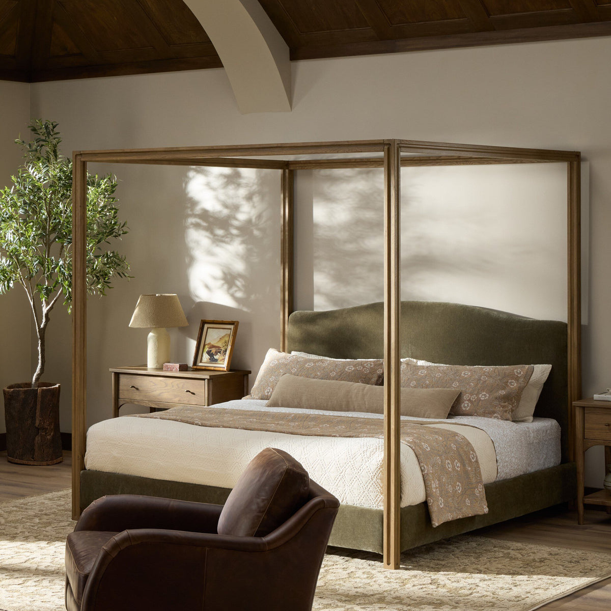 Olive Canopy Bed