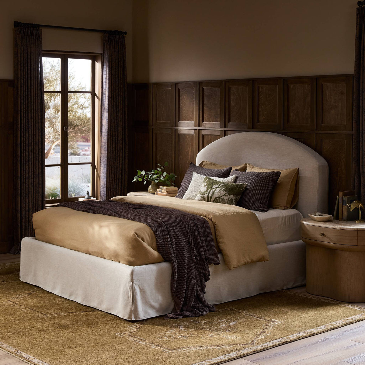Slipcover Almond Bed