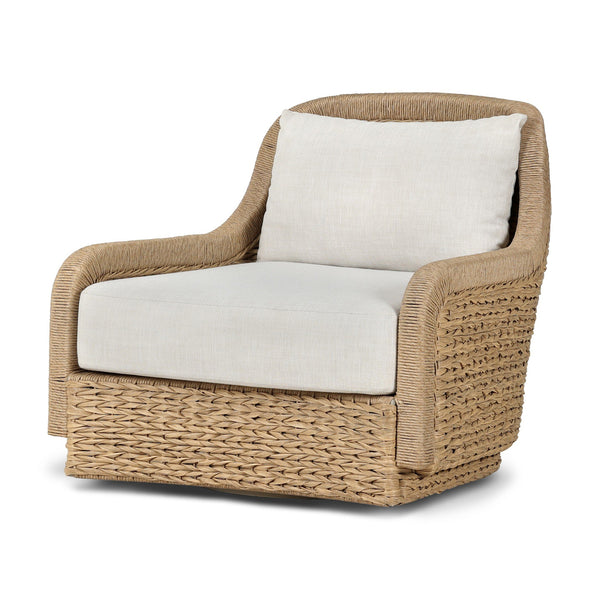 Braided Outdoor Swivel Chair