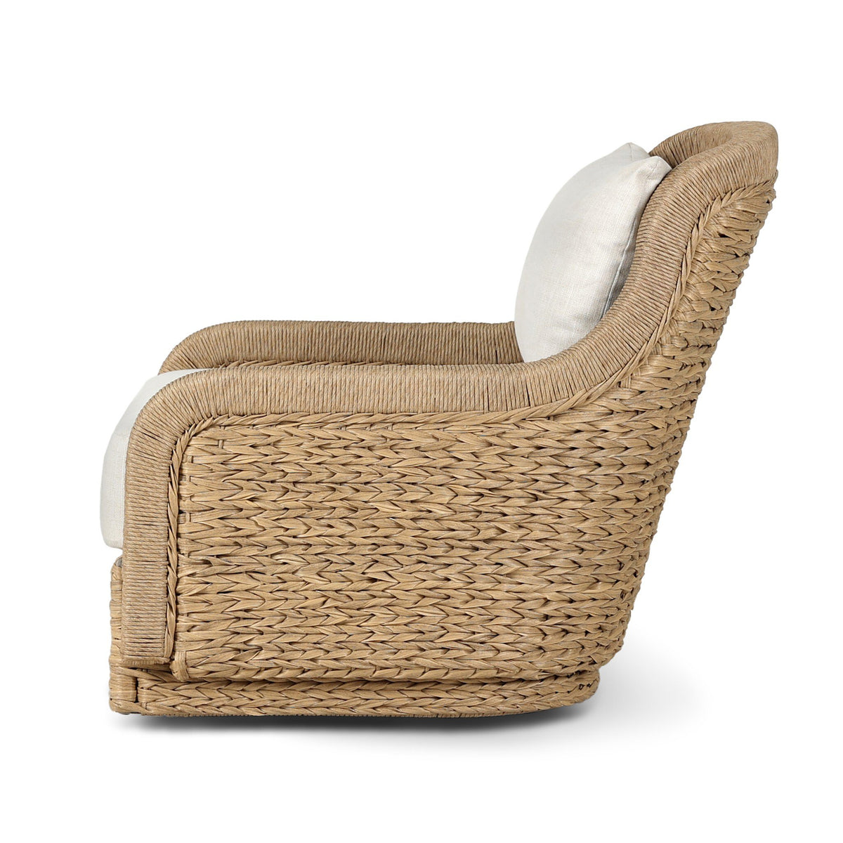 Braided Outdoor Swivel Chair