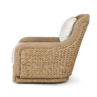 Braided Outdoor Swivel Chair
