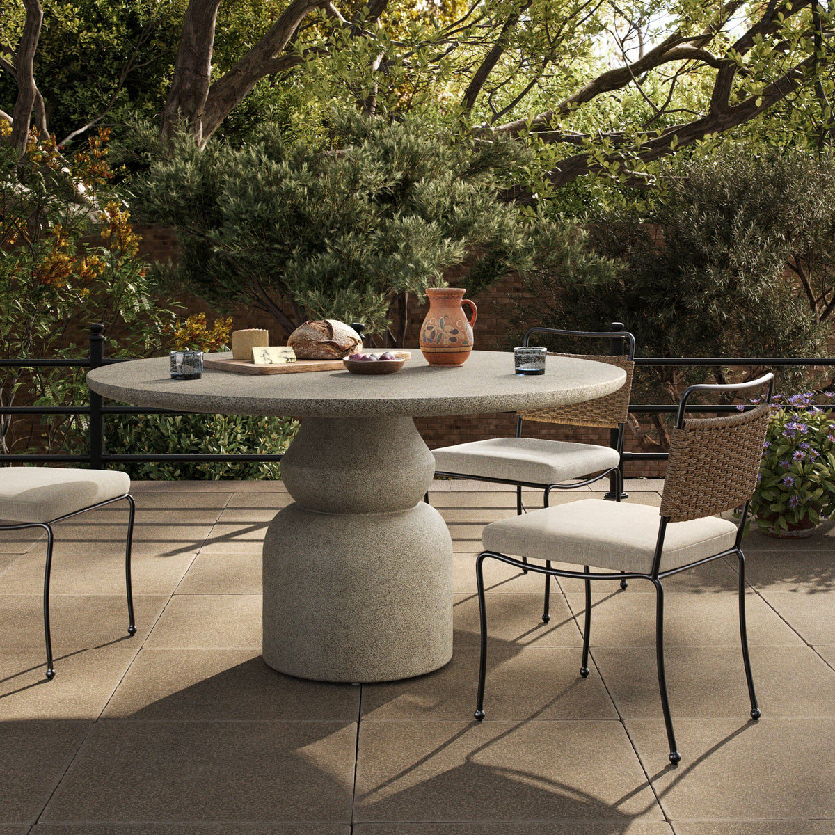 Concrete Outdoor Dining Table