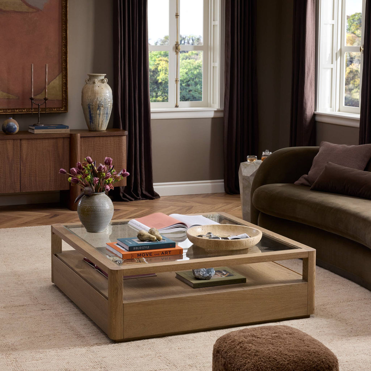 Square Storage Coffee Table