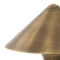 Aged Antique Brass Cordless Lamp