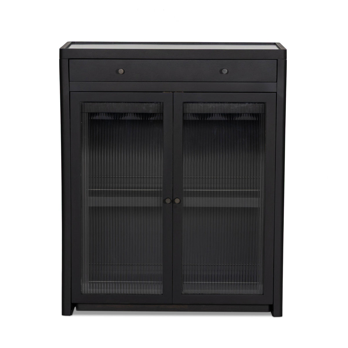 Black Marble Top Bar Cabinet