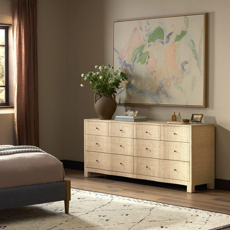 Raffia 8 Drawer Dresser