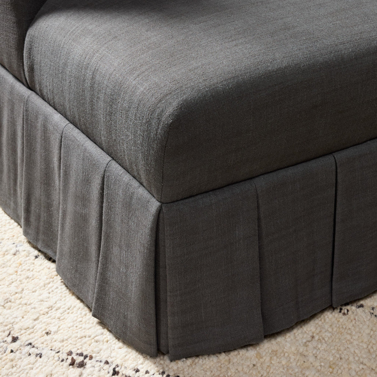 Pleated Skirt Lounge Chair