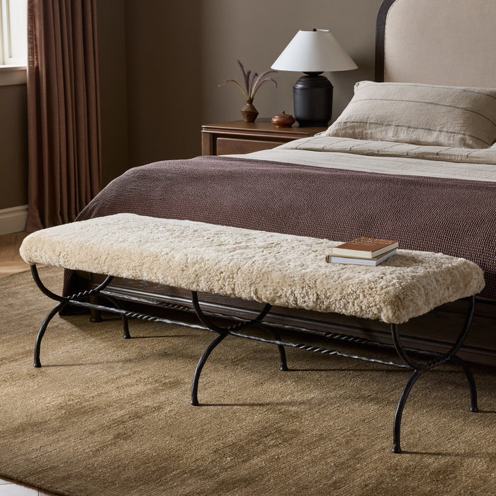 Shearling Bench