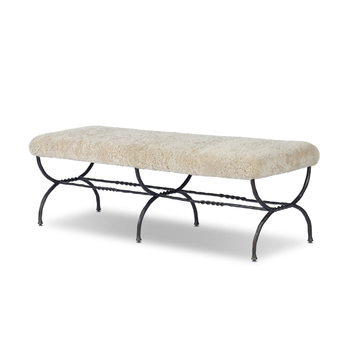 Shearling Bench