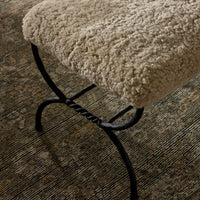 Shearling Accent Stool