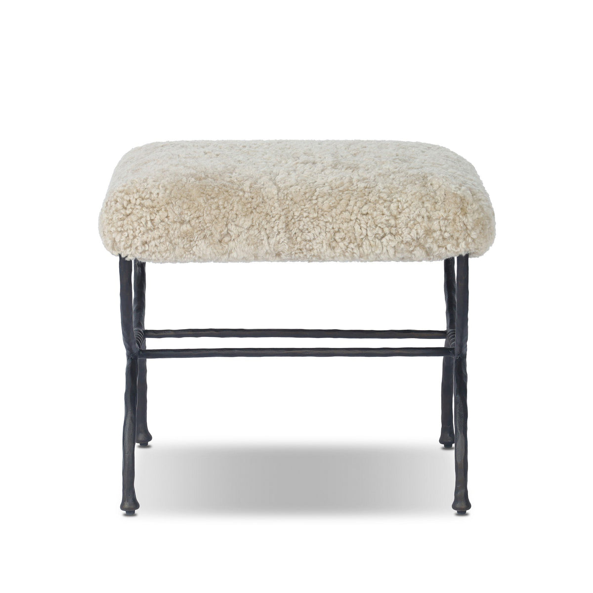 Shearling Accent Stool