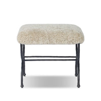 Shearling Accent Stool