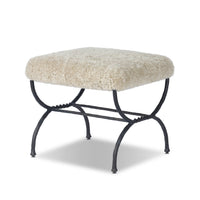 Shearling Accent Stool