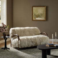 Mongolian Fur Settee