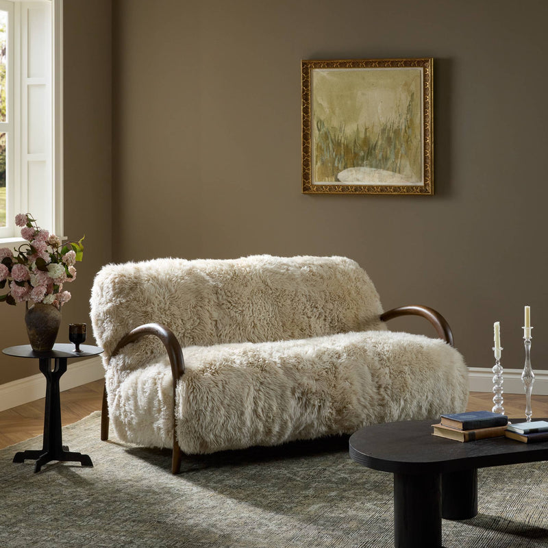 Mongolian Fur Settee