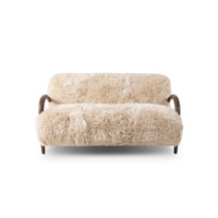 Mongolian Fur Settee