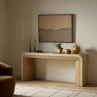 Linen Console Table