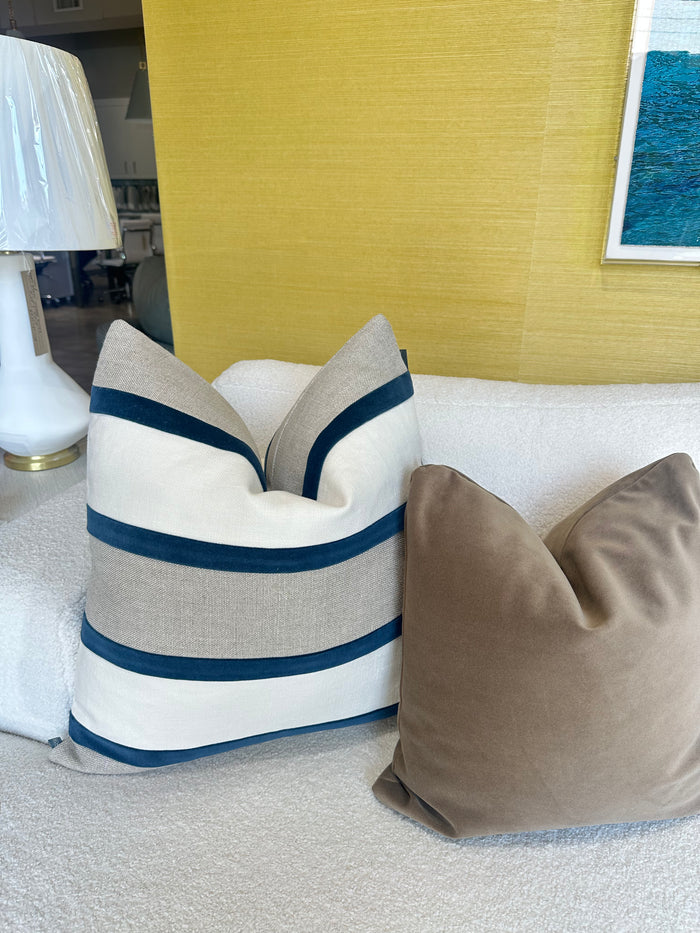 Giorgio Linen Dublin Pillow Flax/Midnight