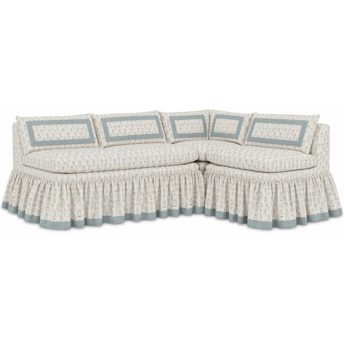 Custom Slipcovered Dining Banquette