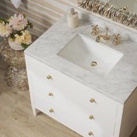 Jarin 36" Designer White Vanity