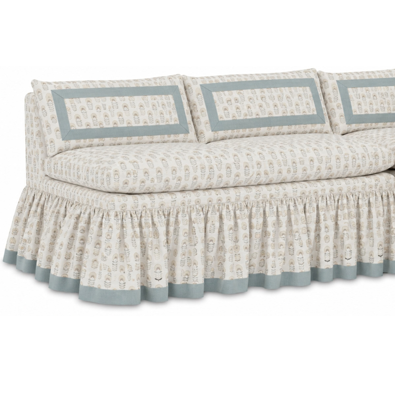 Custom Slipcovered Dining Banquette